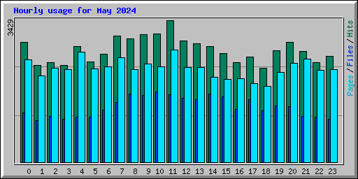 Hourly usage for May 2024