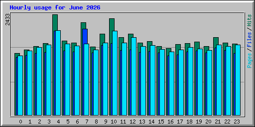 Hourly usage for June 2026